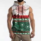 Rabbitohs NAIDOC Week Personalised Sleeveless Hoodie Aboriginal Torres Strait Islanders Vibe