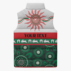 Rabbitohs NAIDOC Week Personalised Sleeveless Puffer Jacket Aboriginal Torres Strait Islanders Vibe