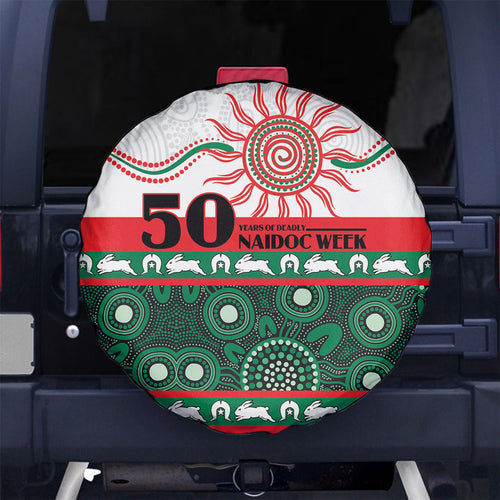 Rabbitohs NAIDOC Week Spare Tire Cover Aboriginal Torres Strait Islanders Vibe