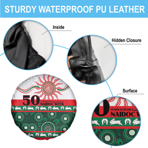Rabbitohs NAIDOC Week Spare Tire Cover Aboriginal Torres Strait Islanders Vibe