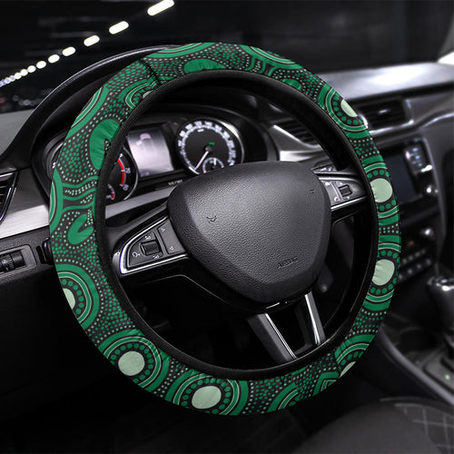 Rabbitohs NAIDOC Week Steering Wheel Cover Aboriginal Torres Strait Islanders Vibe