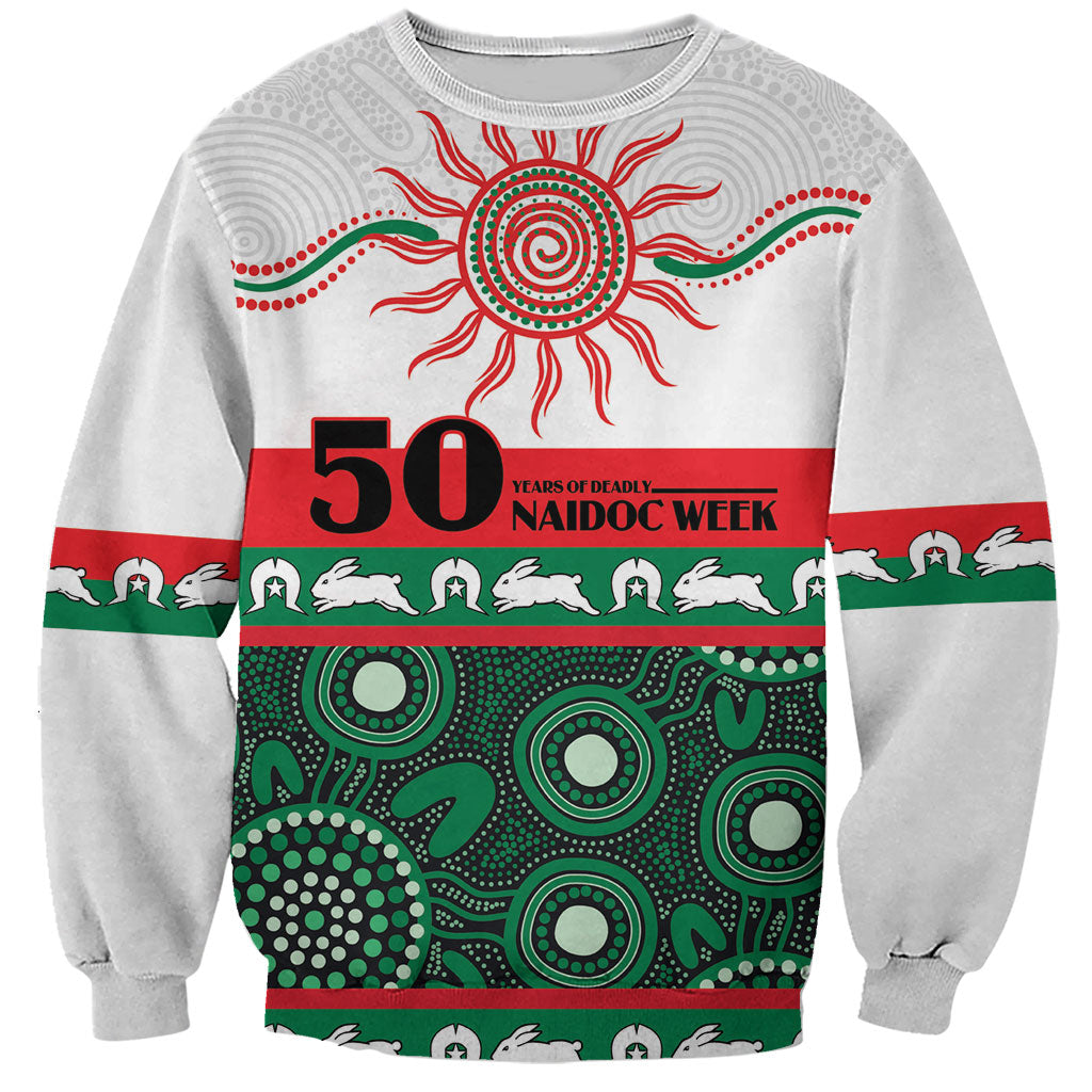 Rabbitohs NAIDOC Week Personalised Sweatshirt Aboriginal Torres Strait Islanders Vibe