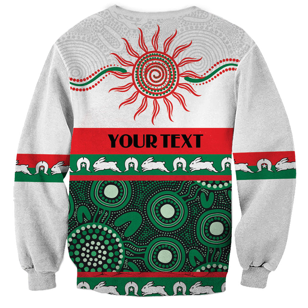 Rabbitohs NAIDOC Week Personalised Sweatshirt Aboriginal Torres Strait Islanders Vibe