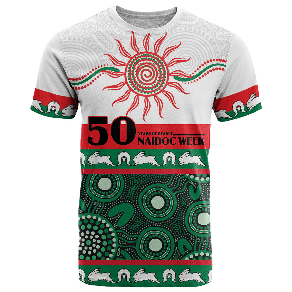 Rabbitohs NAIDOC Week Personalised T Shirt Aboriginal Torres Strait Islanders Vibe
