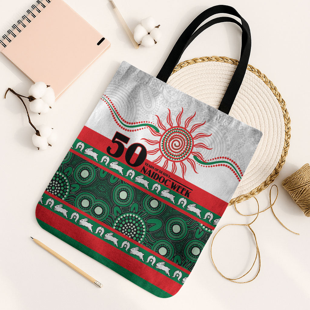 Rabbitohs NAIDOC Week Tote Bag Aboriginal Torres Strait Islanders Vibe