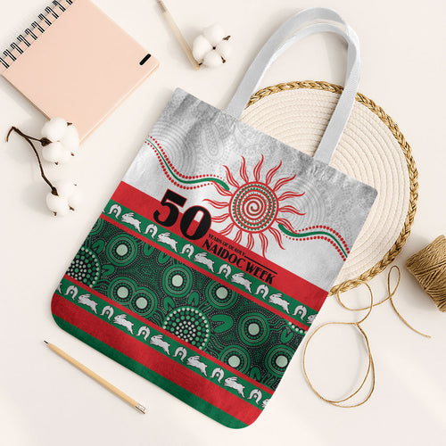 Rabbitohs NAIDOC Week Tote Bag Aboriginal Torres Strait Islanders Vibe