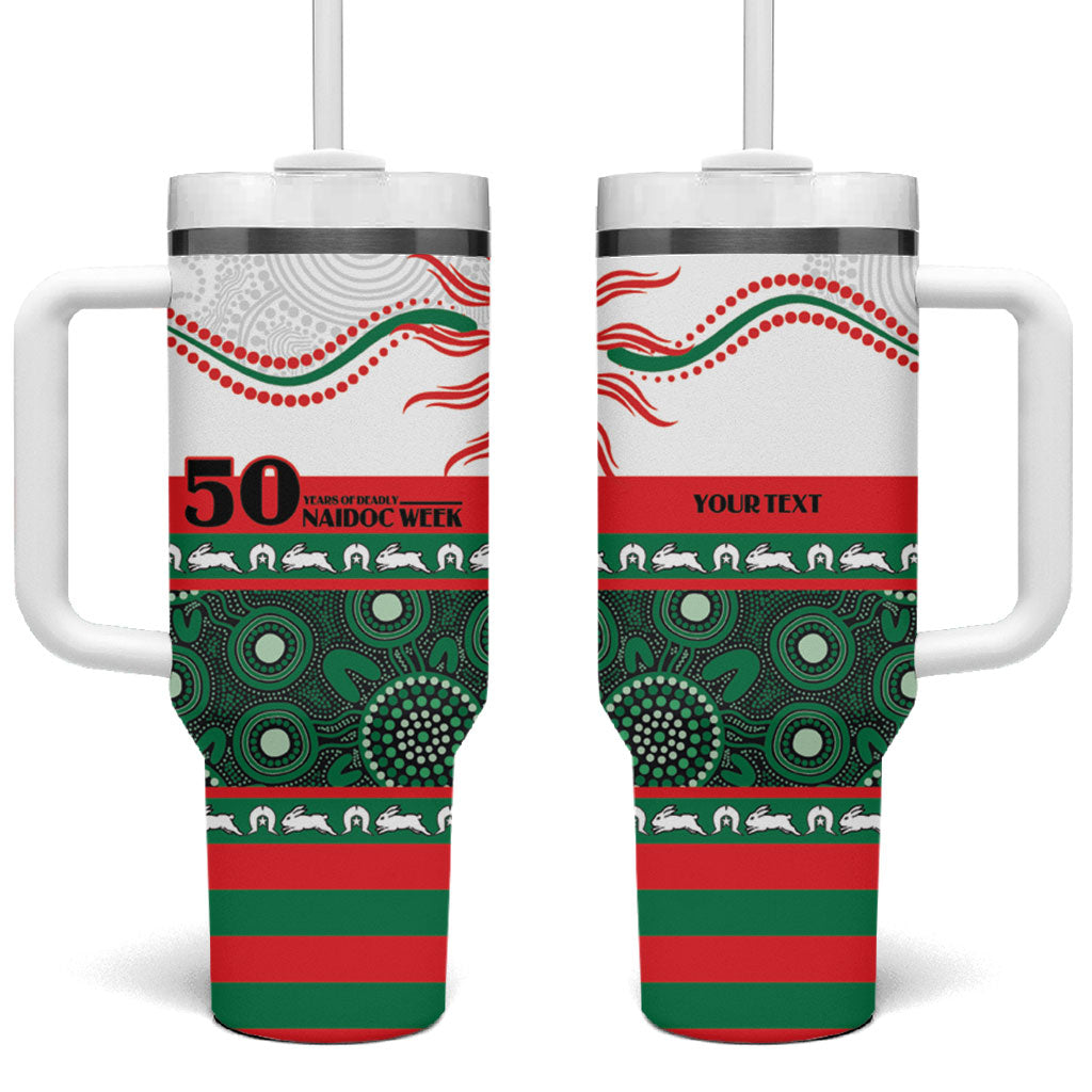 Rabbitohs NAIDOC Week Personalised Tumbler With Handle Aboriginal Torres Strait Islanders Vibe