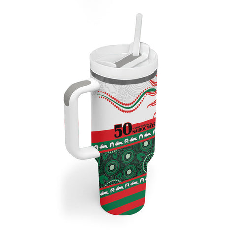Rabbitohs NAIDOC Week Personalised Tumbler With Handle Aboriginal Torres Strait Islanders Vibe