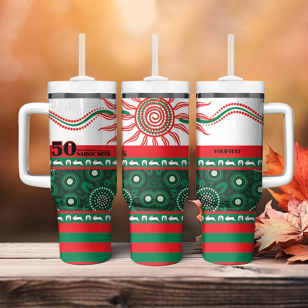 Rabbitohs NAIDOC Week Personalised Tumbler With Handle Aboriginal Torres Strait Islanders Vibe