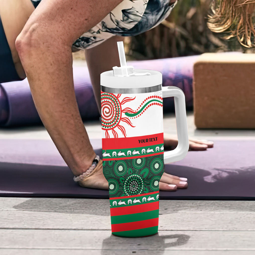 Rabbitohs NAIDOC Week Personalised Tumbler With Handle Aboriginal Torres Strait Islanders Vibe