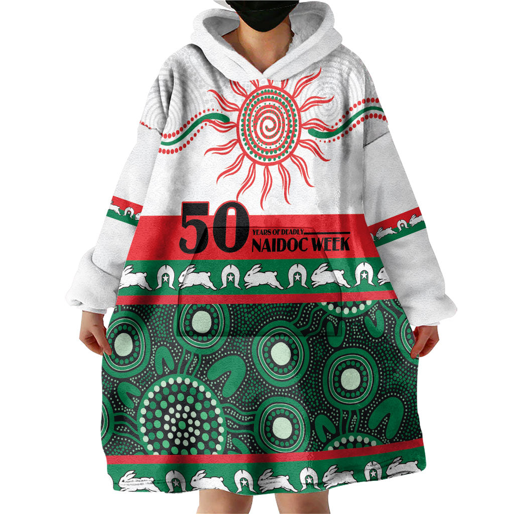 Rabbitohs NAIDOC Week Personalised Wearable Blanket Hoodie Aboriginal Torres Strait Islanders Vibe