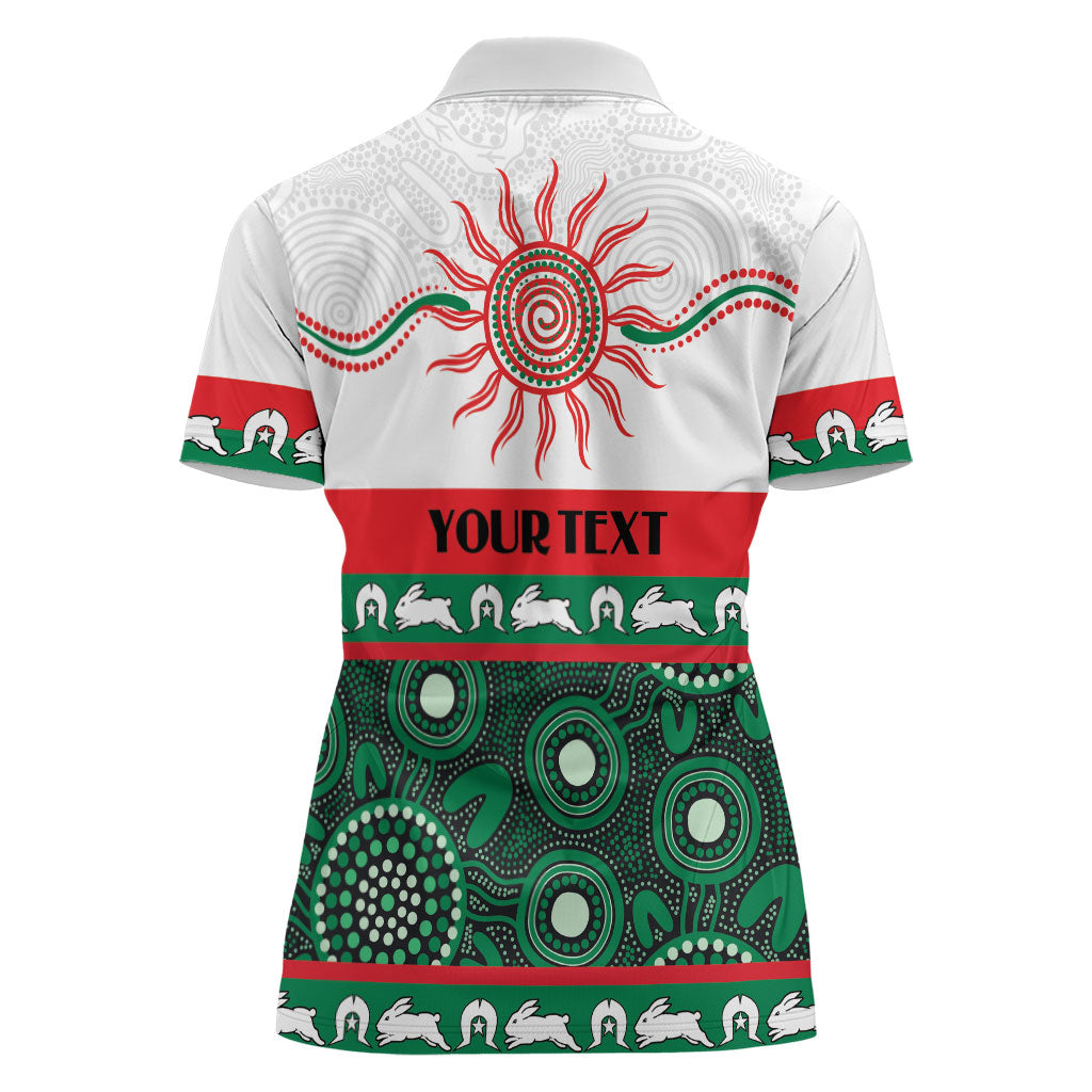 Rabbitohs NAIDOC Week Personalised Women Polo Shirt Aboriginal Torres Strait Islanders Vibe