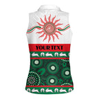 Rabbitohs NAIDOC Week Personalised Women Sleeveless Polo Shirt Aboriginal Torres Strait Islanders Vibe