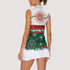 Rabbitohs NAIDOC Week Personalised Women Sleeveless Polo Shirt Aboriginal Torres Strait Islanders Vibe