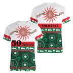 Rabbitohs NAIDOC Week Personalised Women V-Neck T-Shirt Aboriginal Torres Strait Islanders Vibe