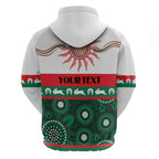 Rabbitohs NAIDOC Week Personalised Zip Hoodie Aboriginal Torres Strait Islanders Vibe