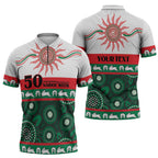 Rabbitohs NAIDOC Week Personalised Zipper Polo Shirt Aboriginal Torres Strait Islanders Vibe