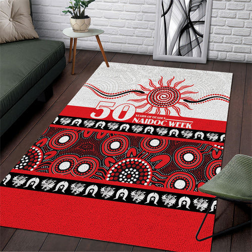 Dragons NAIDOC Week Area Rug Aboriginal Torres Strait Islanders Vibe