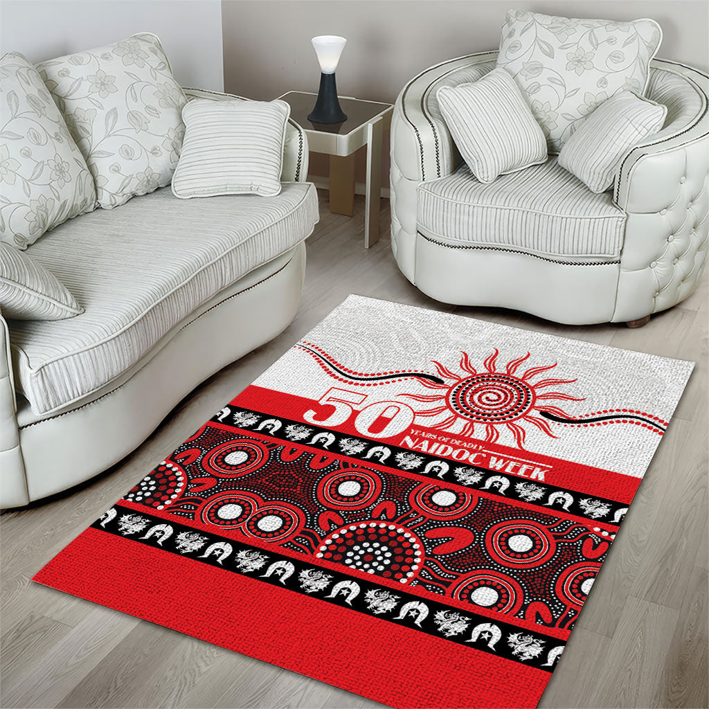 Dragons NAIDOC Week Area Rug Aboriginal Torres Strait Islanders Vibe