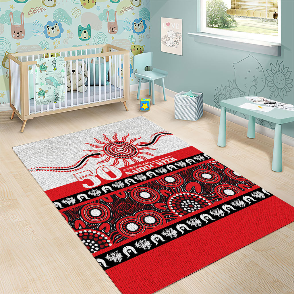 Dragons NAIDOC Week Area Rug Aboriginal Torres Strait Islanders Vibe