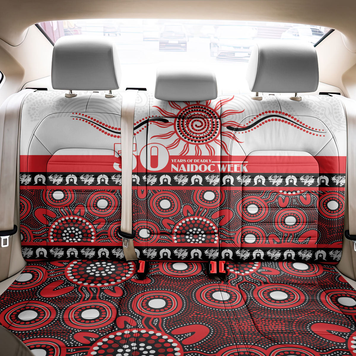 Dragons NAIDOC Week Back Car Seat Cover Aboriginal Torres Strait Islanders Vibe