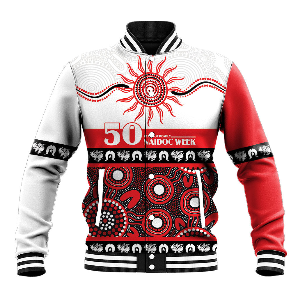 Dragons NAIDOC Week Personalised Baseball Jacket Aboriginal Torres Strait Islanders Vibe