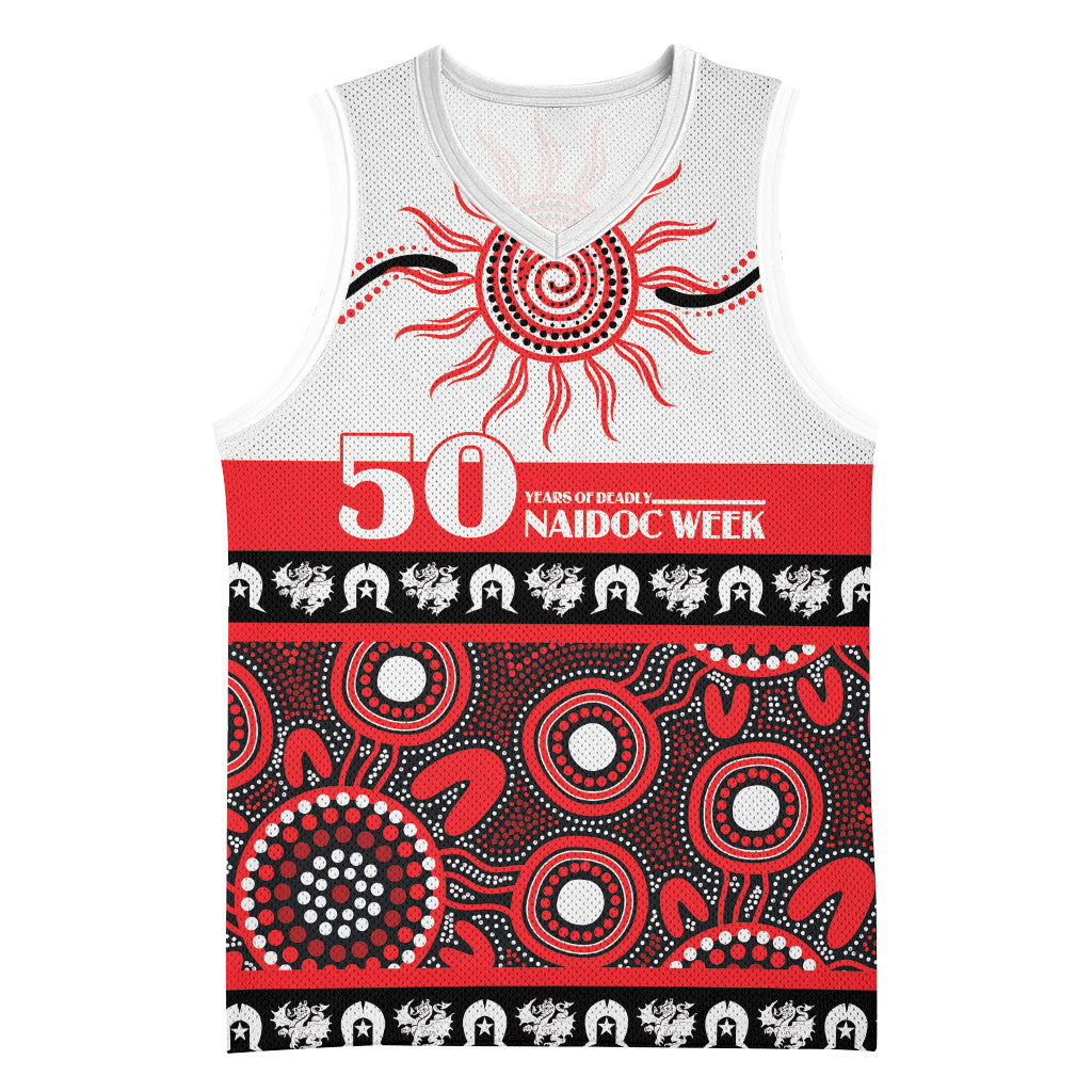 Dragons NAIDOC Week Personalised Basketball Jersey Aboriginal Torres Strait Islanders Vibe