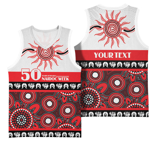 Dragons NAIDOC Week Personalised Basketball Jersey Aboriginal Torres Strait Islanders Vibe