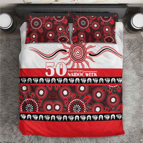 Dragons NAIDOC Week Bedding Set Aboriginal Torres Strait Islanders Vibe