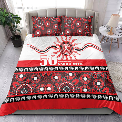 Dragons NAIDOC Week Bedding Set Aboriginal Torres Strait Islanders Vibe