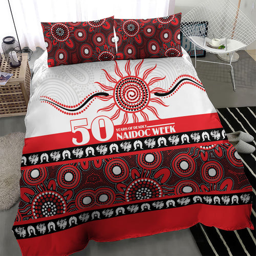 Dragons NAIDOC Week Bedding Set Aboriginal Torres Strait Islanders Vibe