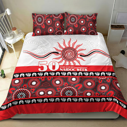 Dragons NAIDOC Week Bedding Set Aboriginal Torres Strait Islanders Vibe