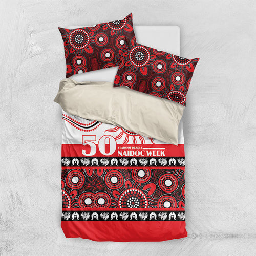 Dragons NAIDOC Week Bedding Set Aboriginal Torres Strait Islanders Vibe
