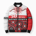 Dragons NAIDOC Week Personalised Bomber Puffer Jacket Aboriginal Torres Strait Islanders Vibe