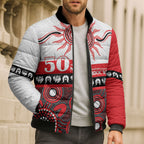 Dragons NAIDOC Week Personalised Bomber Puffer Jacket Aboriginal Torres Strait Islanders Vibe