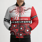 Dragons NAIDOC Week Personalised Bomber Puffer Jacket Aboriginal Torres Strait Islanders Vibe