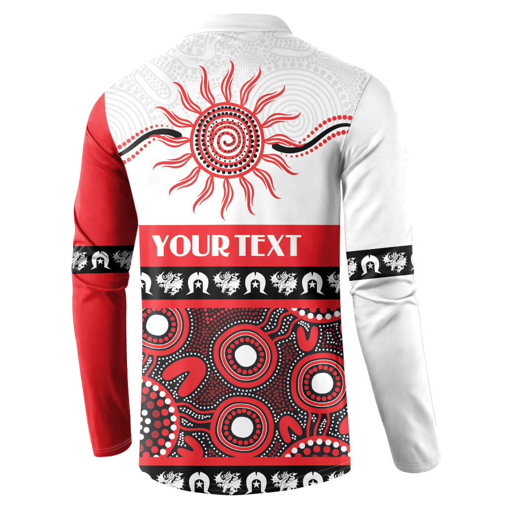 Dragons NAIDOC Week Personalised Button Sweatshirt Aboriginal Torres Strait Islanders Vibe