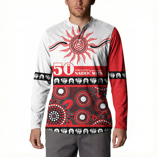 Dragons NAIDOC Week Personalised Button Sweatshirt Aboriginal Torres Strait Islanders Vibe