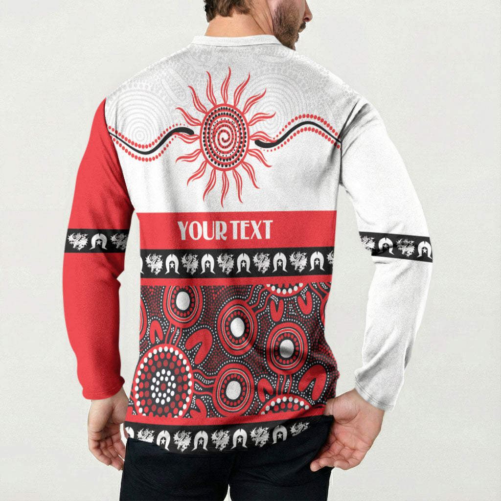 Dragons NAIDOC Week Personalised Button Sweatshirt Aboriginal Torres Strait Islanders Vibe