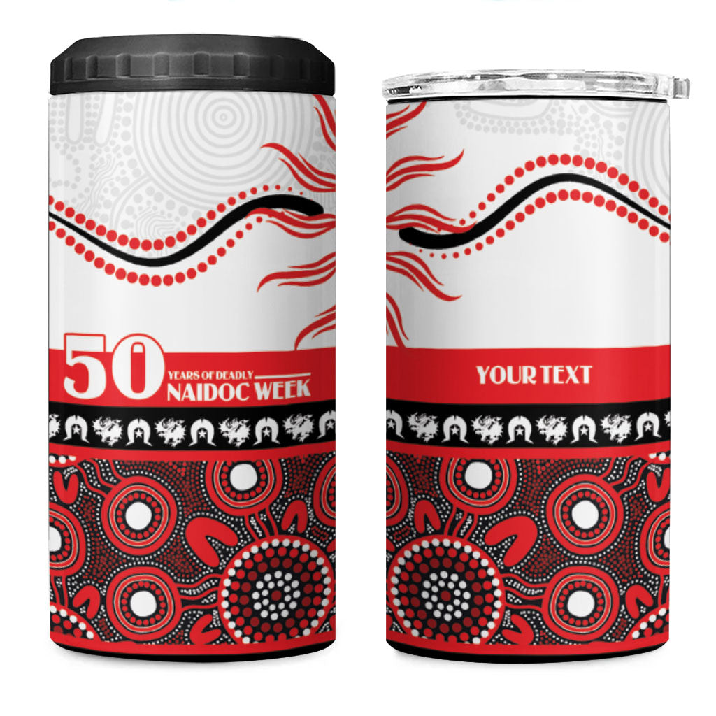 Dragons NAIDOC Week Personalised 4 in 1 Can Cooler Tumbler Aboriginal Torres Strait Islanders Vibe