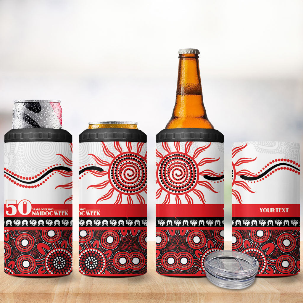 Dragons NAIDOC Week Personalised 4 in 1 Can Cooler Tumbler Aboriginal Torres Strait Islanders Vibe