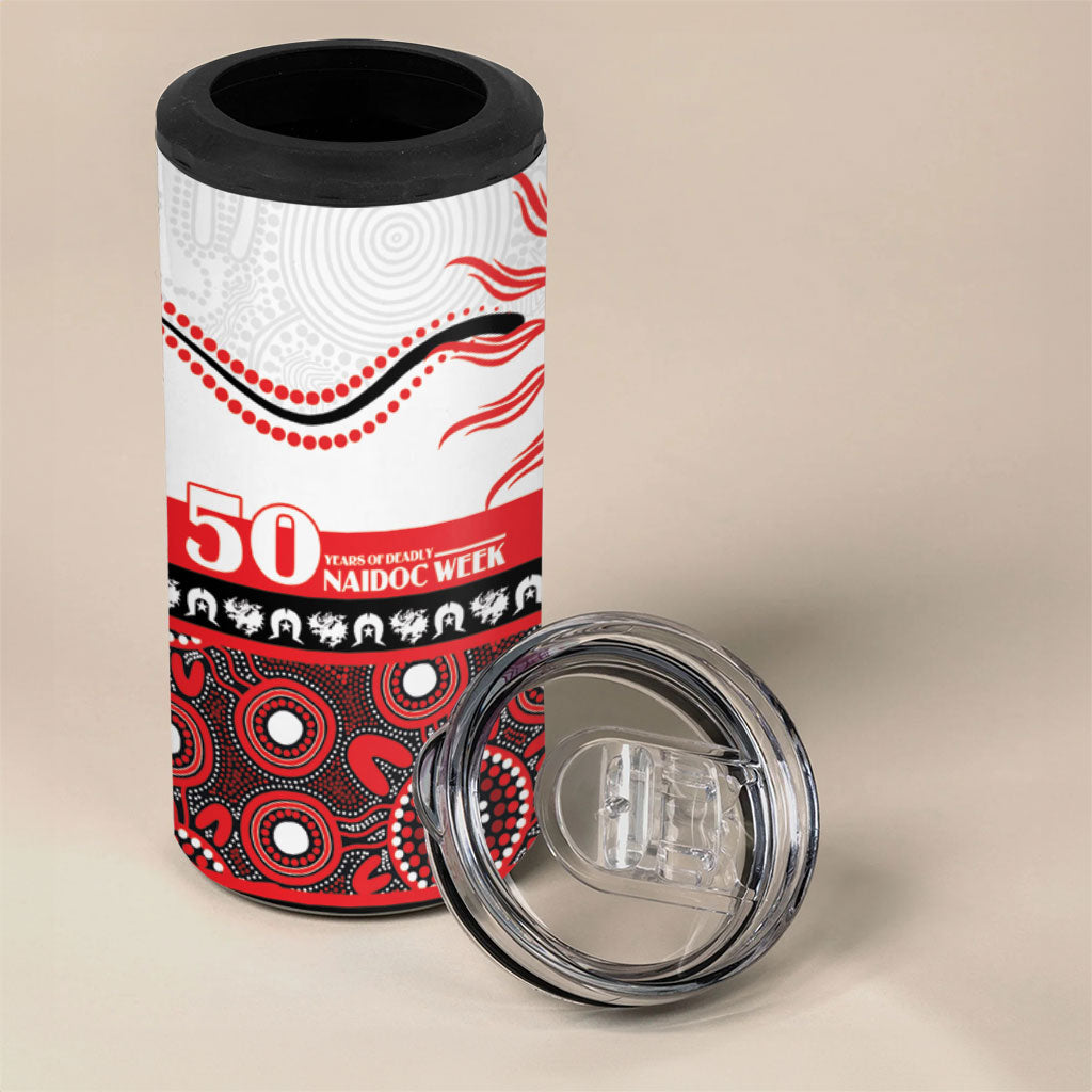 Dragons NAIDOC Week Personalised 4 in 1 Can Cooler Tumbler Aboriginal Torres Strait Islanders Vibe
