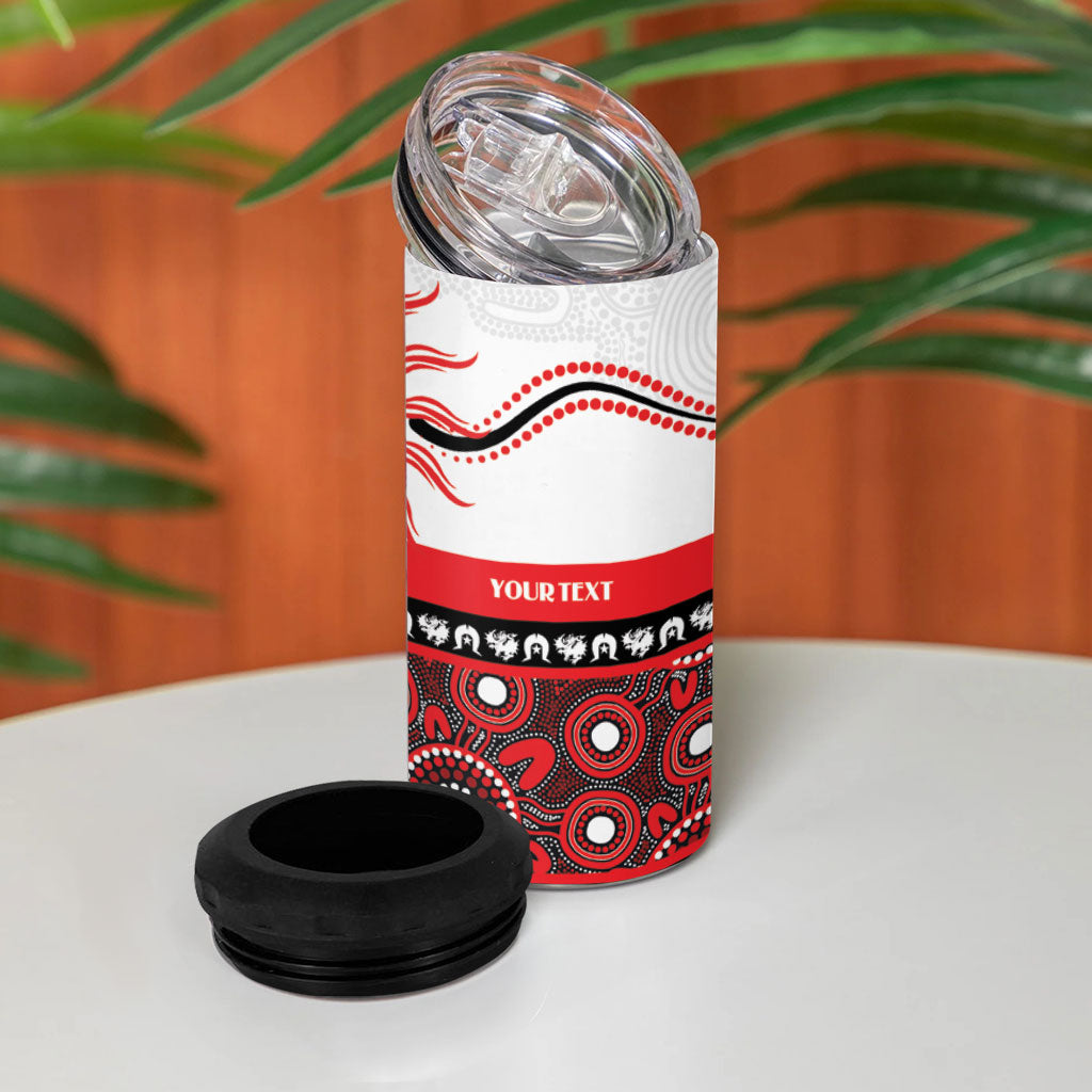 Dragons NAIDOC Week Personalised 4 in 1 Can Cooler Tumbler Aboriginal Torres Strait Islanders Vibe