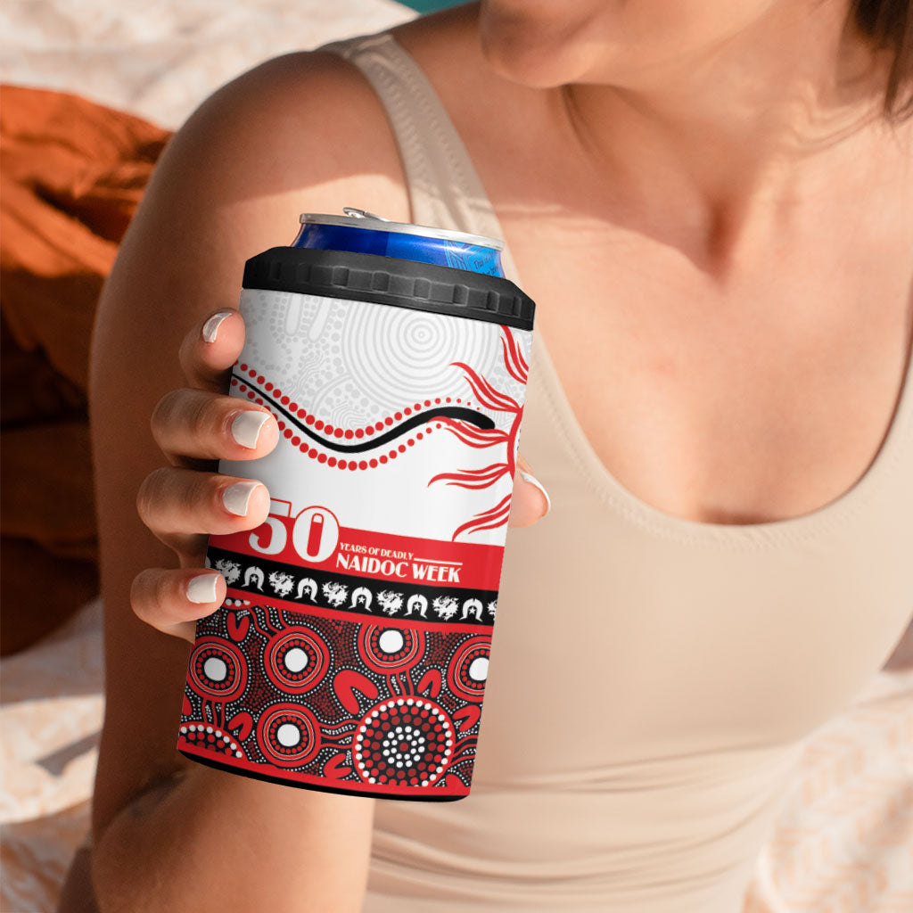 Dragons NAIDOC Week Personalised 4 in 1 Can Cooler Tumbler Aboriginal Torres Strait Islanders Vibe