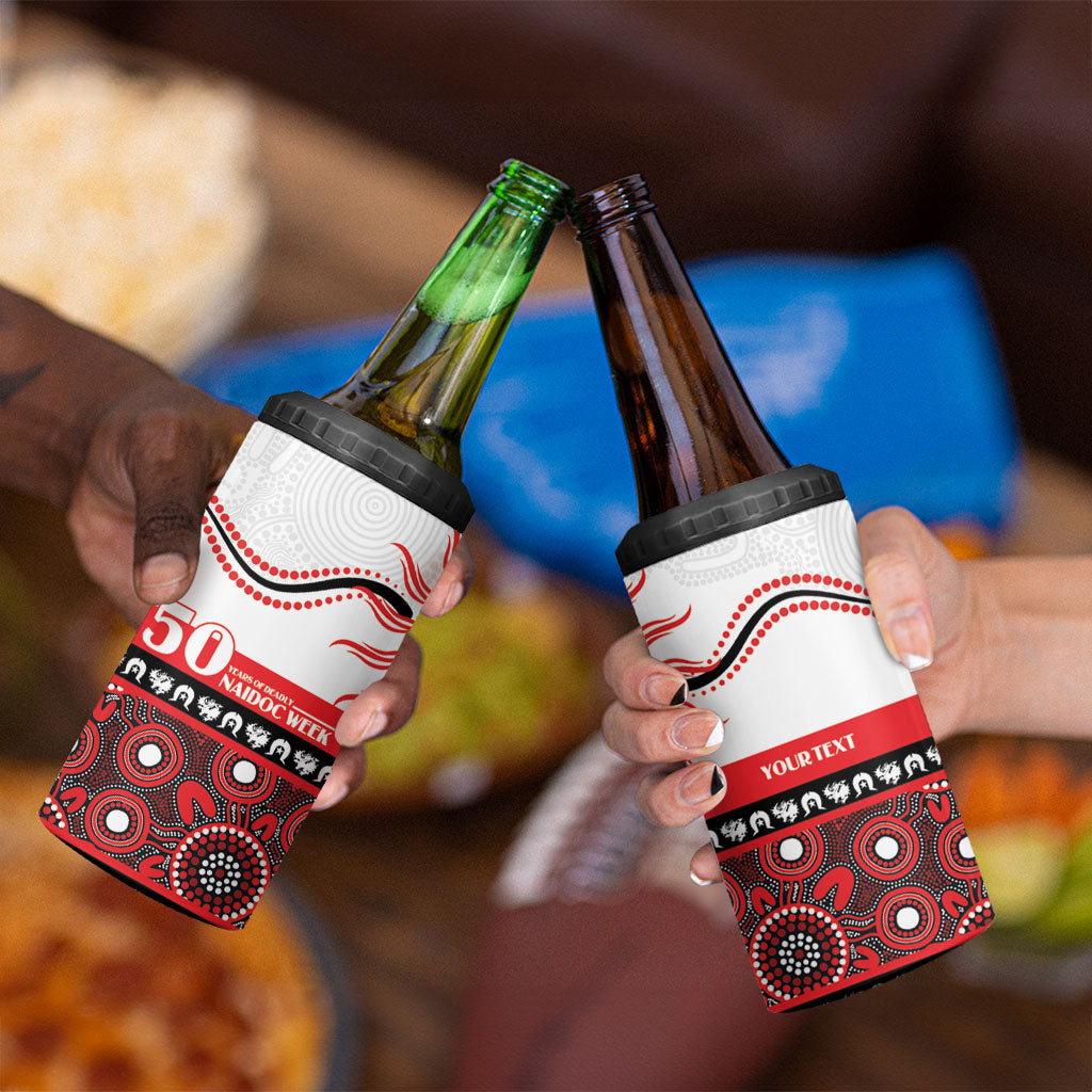Dragons NAIDOC Week Personalised 4 in 1 Can Cooler Tumbler Aboriginal Torres Strait Islanders Vibe