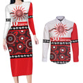 Dragons NAIDOC Week Personalised Couples Matching Long Sleeve Bodycon Dress and Long Sleeve Button Shirt Aboriginal Torres Strait Islanders Vibe