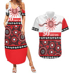 Dragons NAIDOC Week Personalised Couples Matching Summer Maxi Dress and Hawaiian Shirt Aboriginal Torres Strait Islanders Vibe