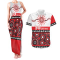 Dragons NAIDOC Week Personalised Couples Matching Tank Maxi Dress and Hawaiian Shirt Aboriginal Torres Strait Islanders Vibe