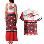 Dragons NAIDOC Week Personalised Couples Matching Tank Maxi Dress and Hawaiian Shirt Aboriginal Torres Strait Islanders Vibe
