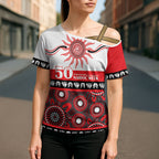 Dragons NAIDOC Week Personalised Cross Shoulder Shirt Aboriginal Torres Strait Islanders Vibe